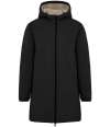 NS609 Native Spirit Unisex Sherpa Lined Waterproof Jacket Black colour image